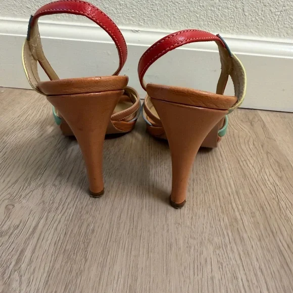 DKNY Colorful Strappy Heels - Picture 5 of 7